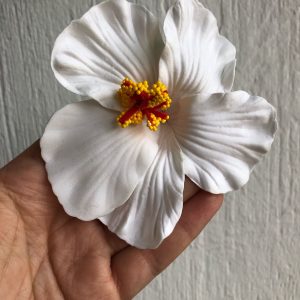 Ganchito flor Lilo blanca