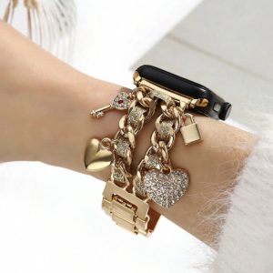 Banda para Apple Watch Acero Inoxidable charms cobre